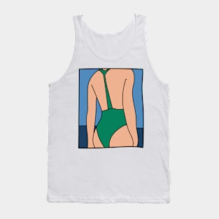 girl in beach Tank Top